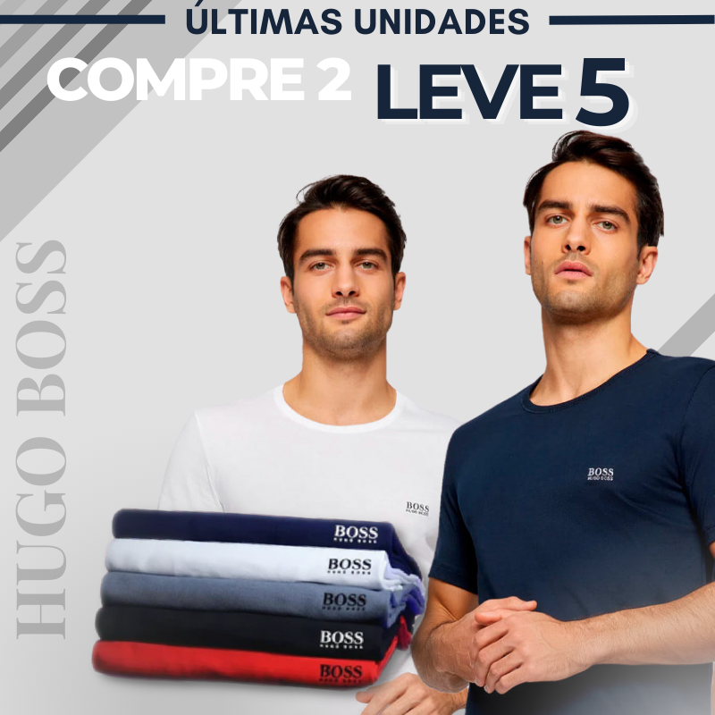Camisetas Hugo BOSS - Pague 2 e Leve 5 - ÚLTIMAS UNIDADES