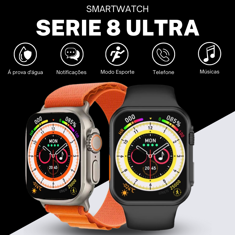 SmartWatch Serie 8 Ultra + Brinde Pulseira Ocean