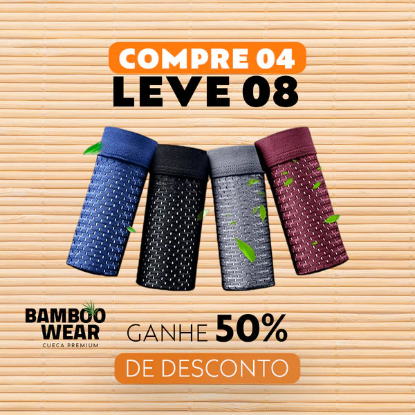 Cueca Bamboo Premium Wear PAGUE 4 LEVE 8 - SOMENTE HOJE! - ord