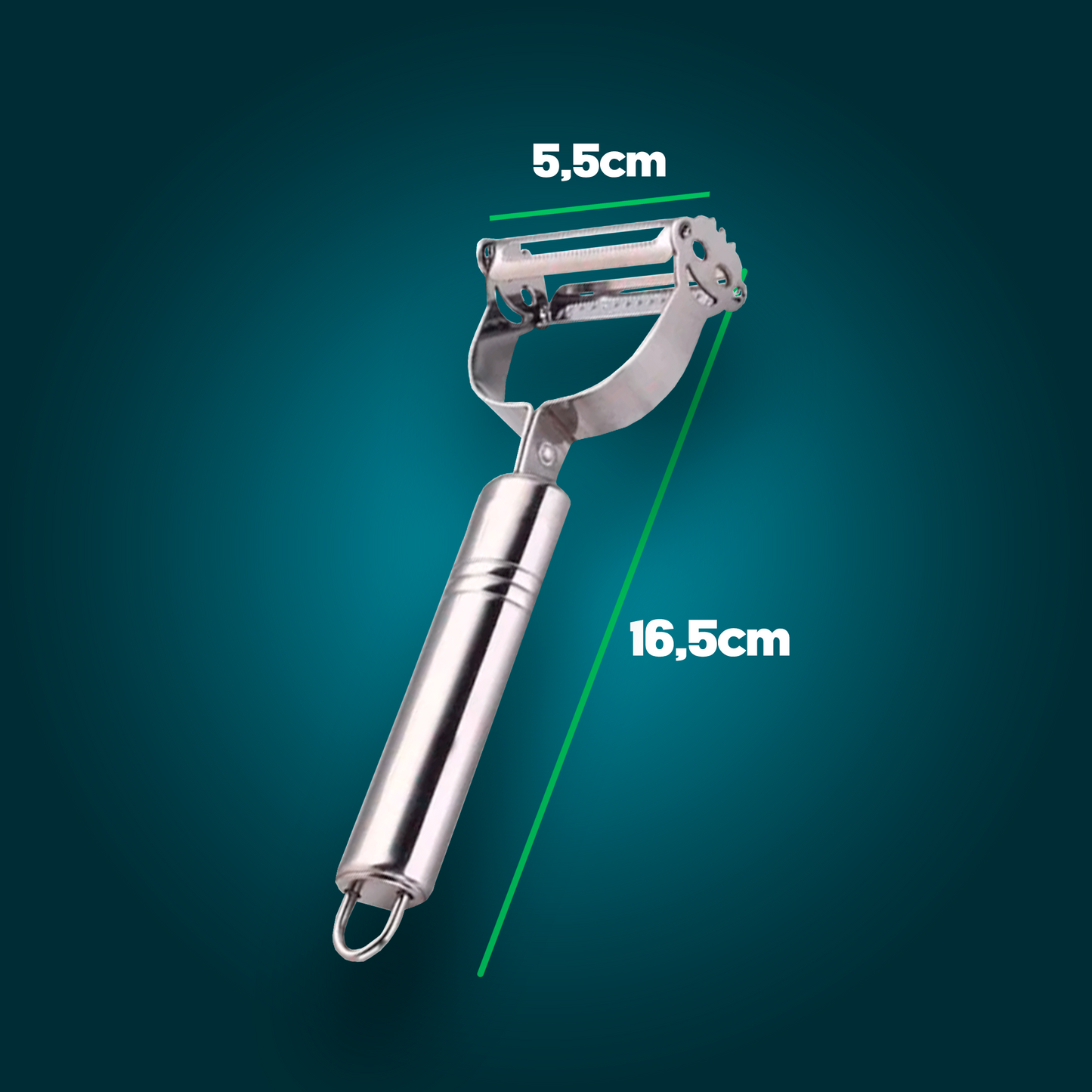 Descascador 4 em 1 Easy Peeling Multifuncional em Aço Inox, Frete Grátis + Brinde Especial