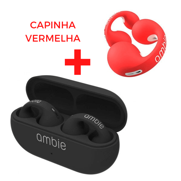Fones de Condução Óssea Ambie ULTRA + BRINDE EXCLUSIVO