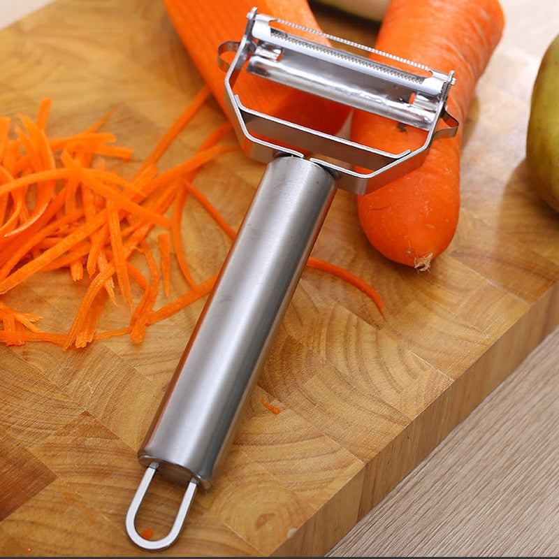 Descascador 4 em 1 Easy Peeling Multifuncional em Aço Inox, Frete Grátis + Brinde Especial