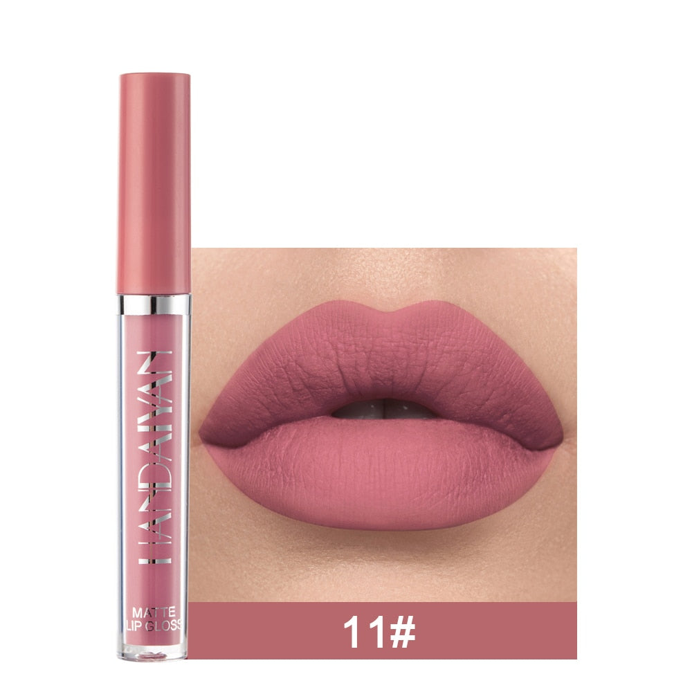 Batom VELUDO-MATTE Longa Duração Kit com 6 unidades HANDAIYAN