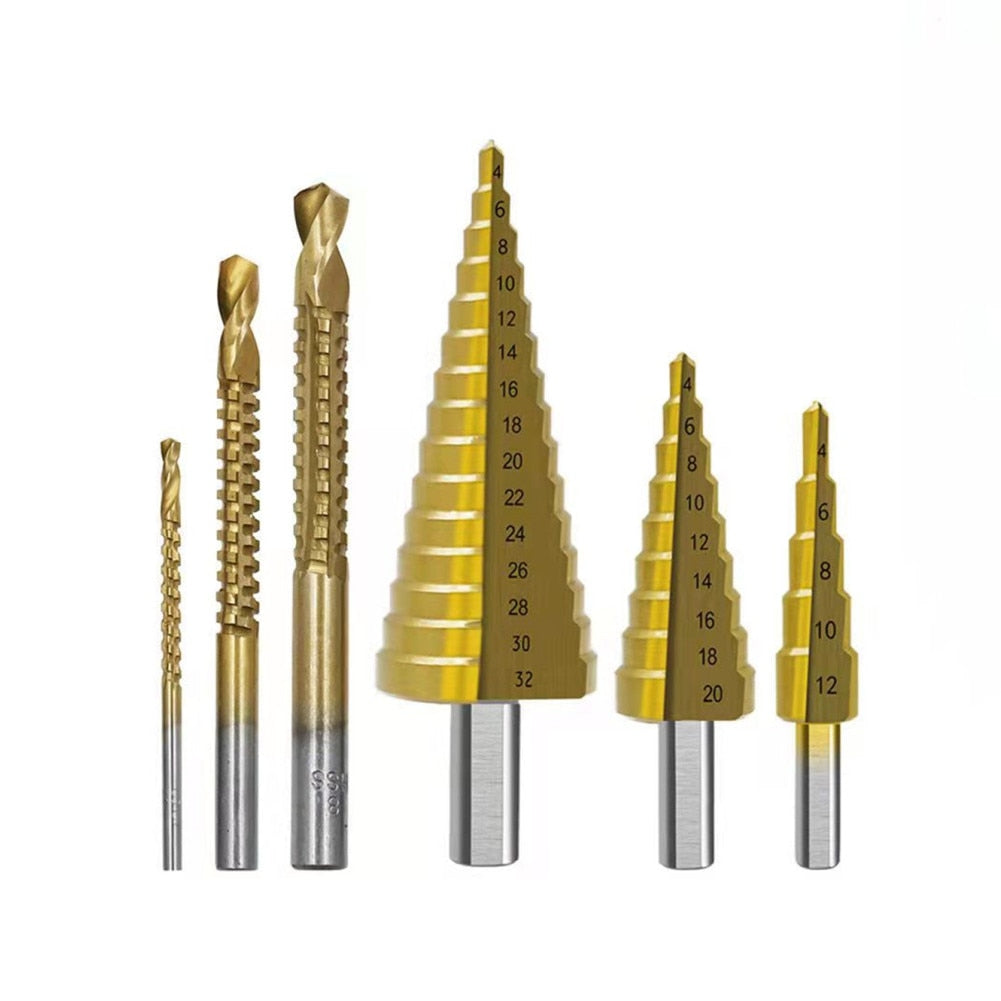 Kit de Brocas de Titânio - 6 Peças