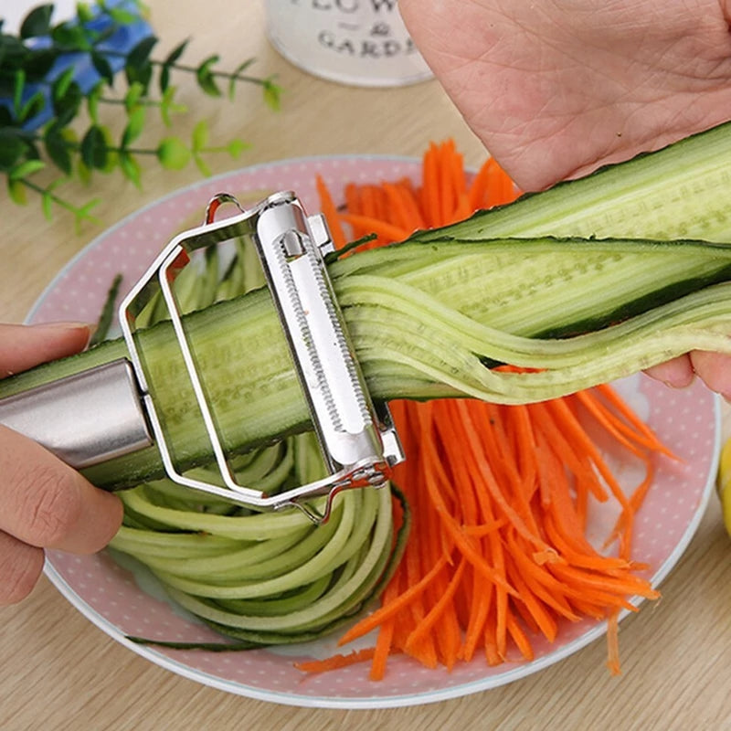 Descascador 4 em 1 Easy Peeling Multifuncional em Aço Inox, Frete Grátis + Brinde Especial