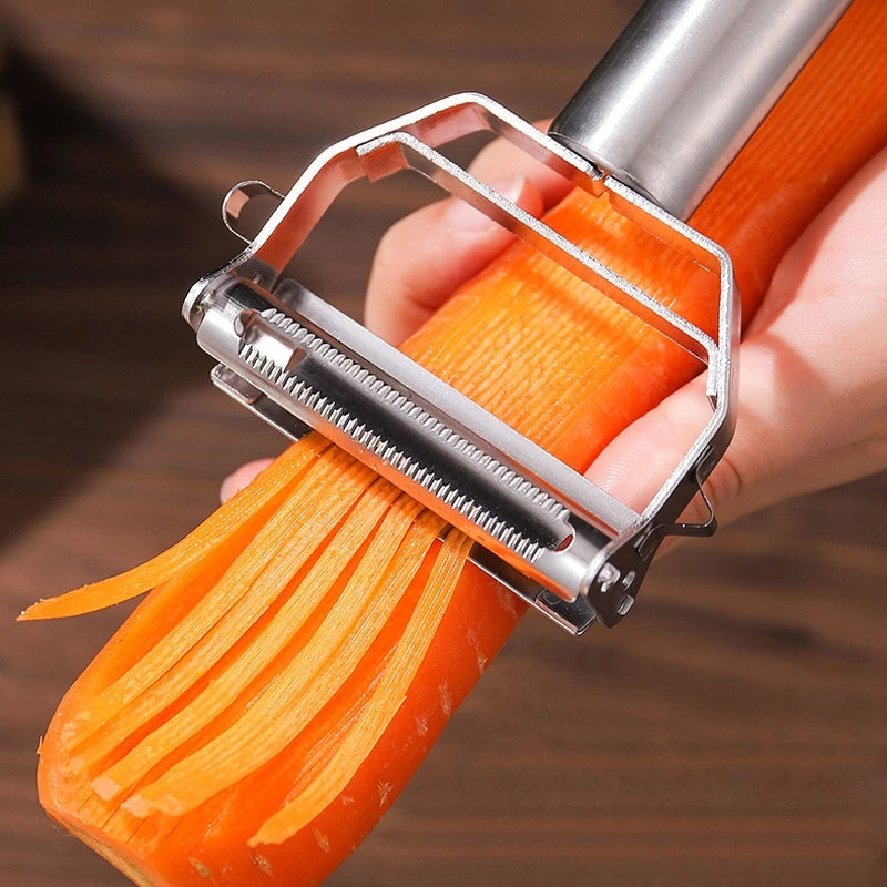 Descascador 4 em 1 Easy Peeling Multifuncional em Aço Inox, Frete Grátis + Brinde Especial