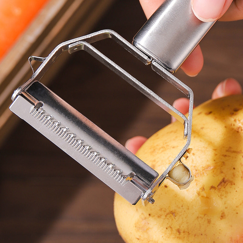 Descascador 4 em 1 Easy Peeling Multifuncional em Aço Inox, Frete Grátis + Brinde Especial