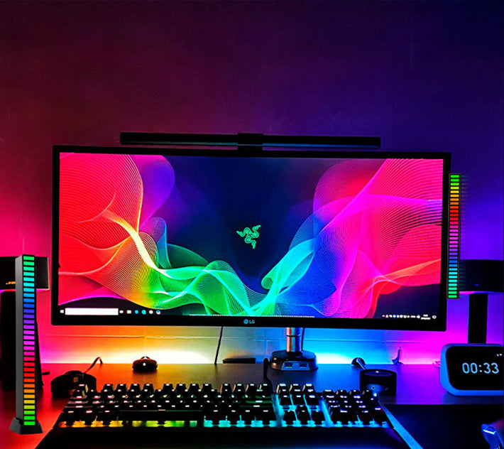 Barra de Luz MusicLight com Luz de LED que Segue a Batida da Música