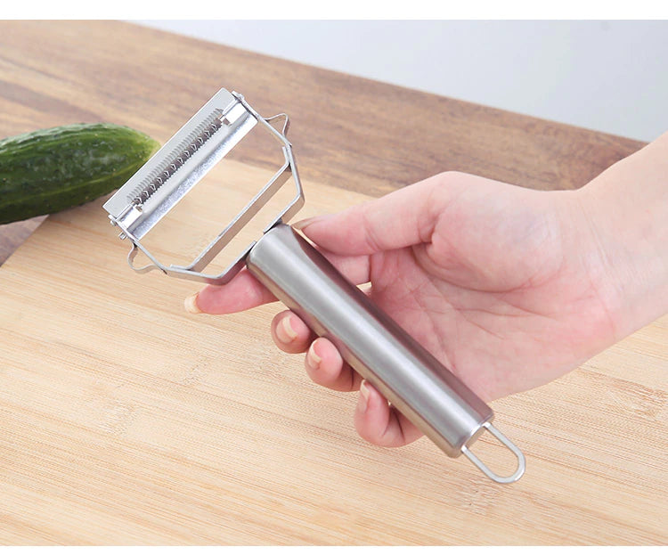 Descascador 4 em 1 Easy Peeling Multifuncional em Aço Inox, Frete Grátis + Brinde Especial
