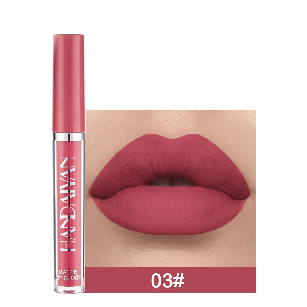 Batom VELUDO-MATTE Longa Duração Kit com 6 unidades HANDAIYAN