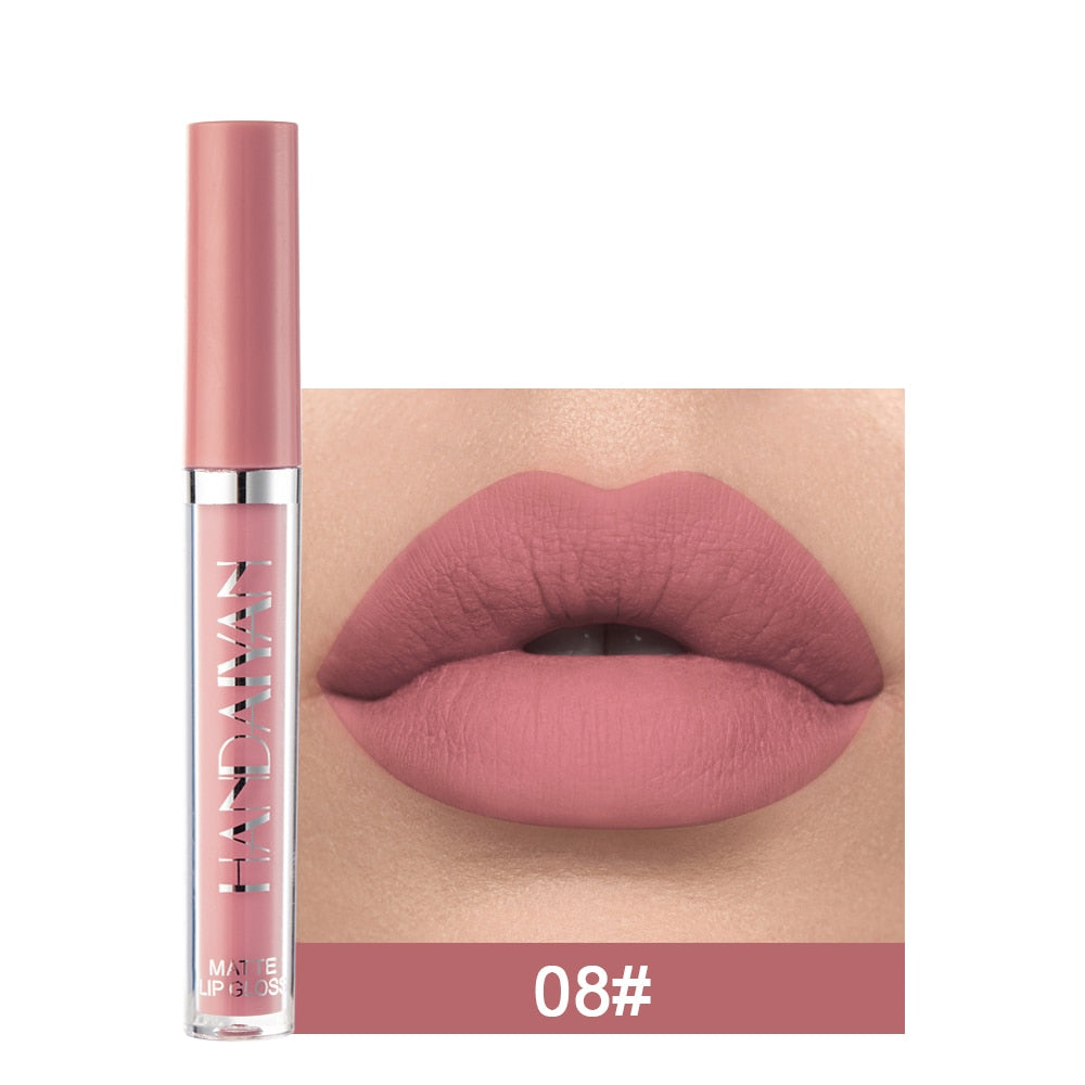 Batom VELUDO-MATTE Longa Duração Kit com 6 unidades HANDAIYAN