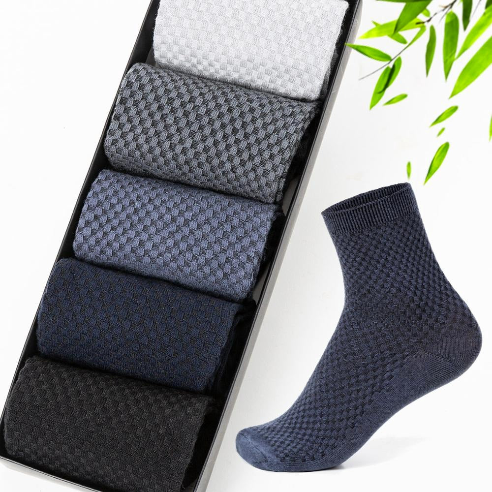 Kit 10 Pares de Meias de Fibra de Bamboo - 100% respirável (Alta qualidade)