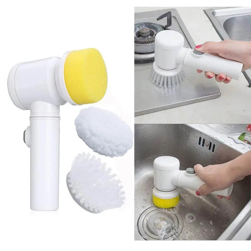 Escova Elétrica CleanBrush PRO Multifuncional (3 em 1) + 2 BRINDES EXCLUSIVOS