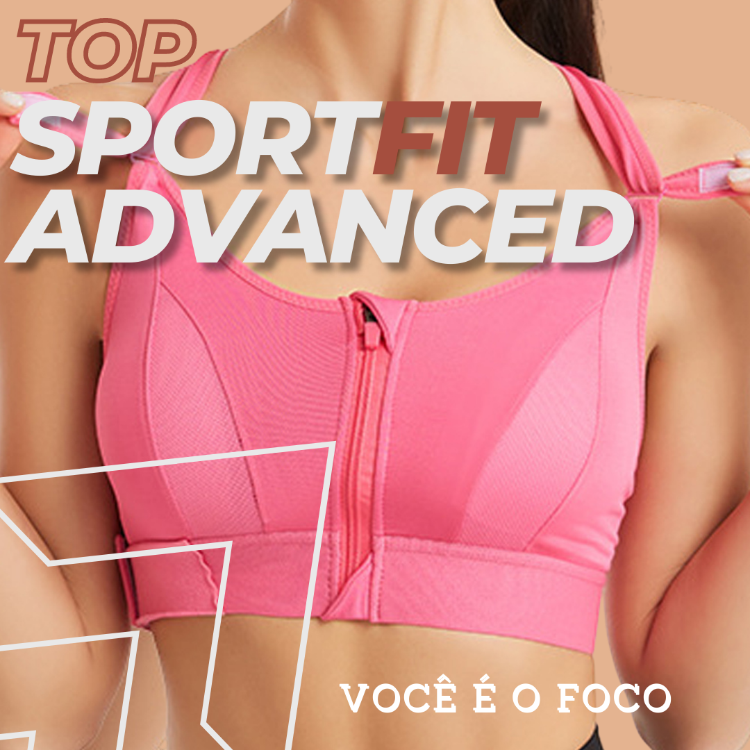 Sutiã Top SportFit Advanced Com Zíper