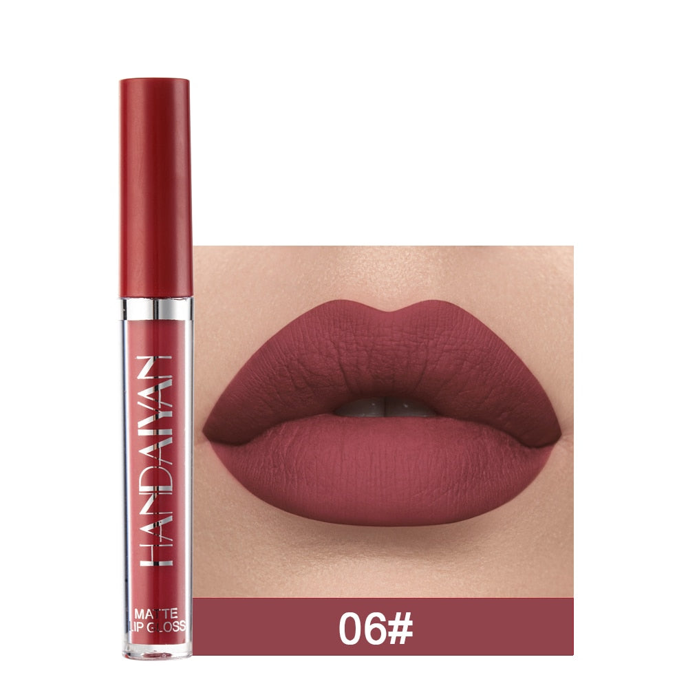 Batom VELUDO-MATTE Longa Duração Kit com 6 unidades HANDAIYAN
